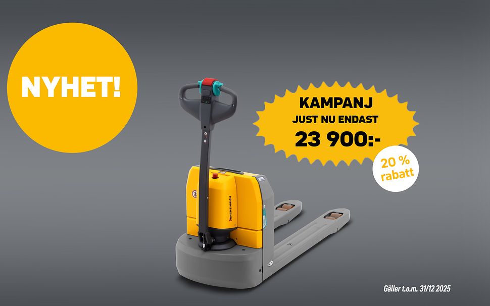 Låglyftare / ledtruck AME 18 till kampanjpris perfekt butikstruck eller lastbilstruck