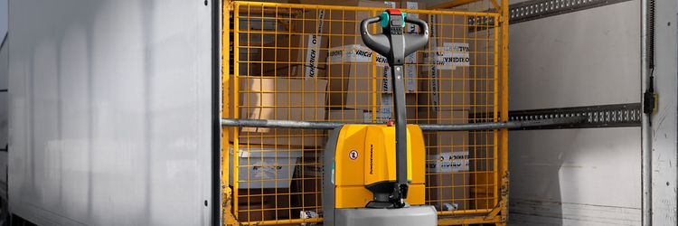 AME palleløfter på lastbil