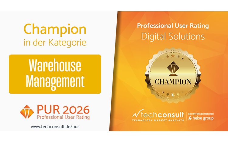 PUR Professional User Rating 2026 de Techconsult - Jungheinrich WMS 2025