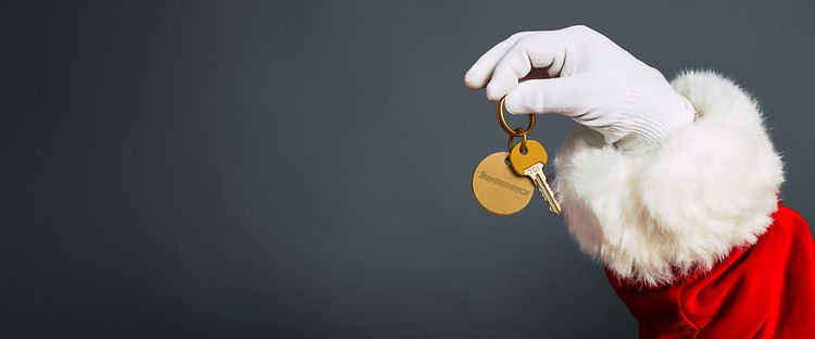 Julemand holder Jungheinrich nøgler