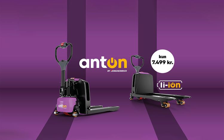 To AntOn PTL el palleløfter fra Jungheinrich