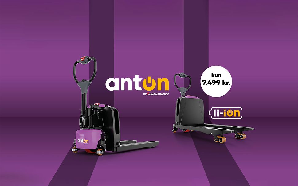 To AntOn PTL el palleløfter fra Jungheinrich