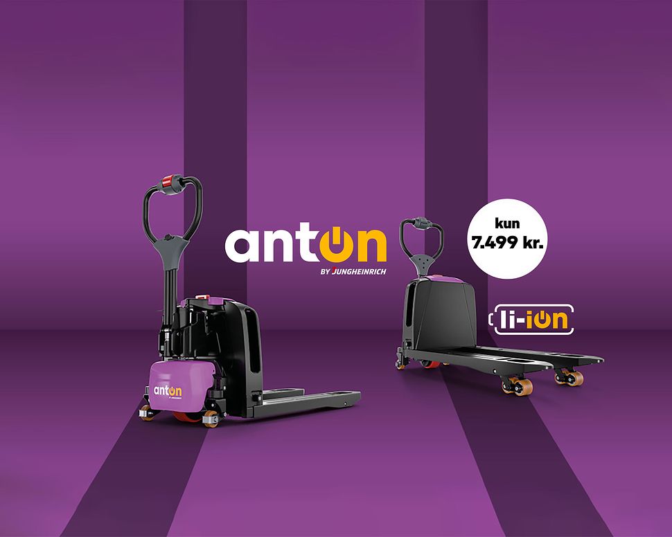 To AntOn PTL el palleløfter fra Jungheinrich