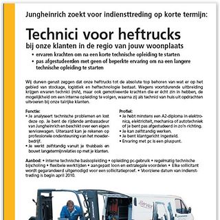 50 jaar JHBE - Vacature 02