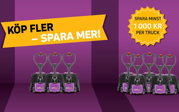 AntOn PTL låglyftare från Jungheinrich – mängdrabatt