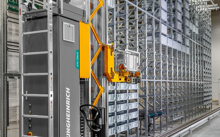 Stage Jungheinrich-Miniload STC 2B1A: Automatisches Kleinteilelager für Vahle Group in Kamen