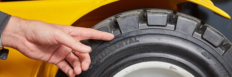 Controle banden heftruck