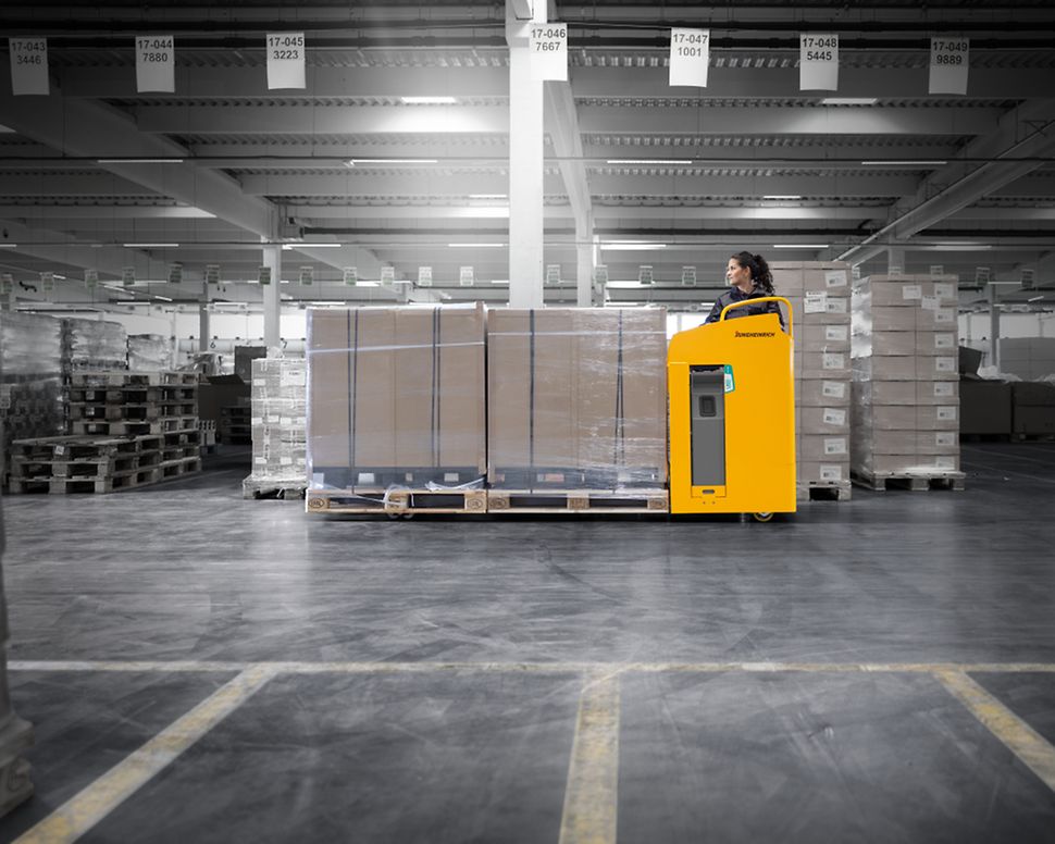 Transpalette electrique avec siege