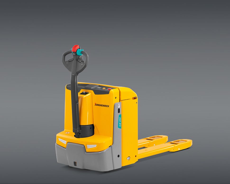 Produktbillede af gul elektrisk palleløfter EJE 220_225_230_235 fra Jungheinrich 