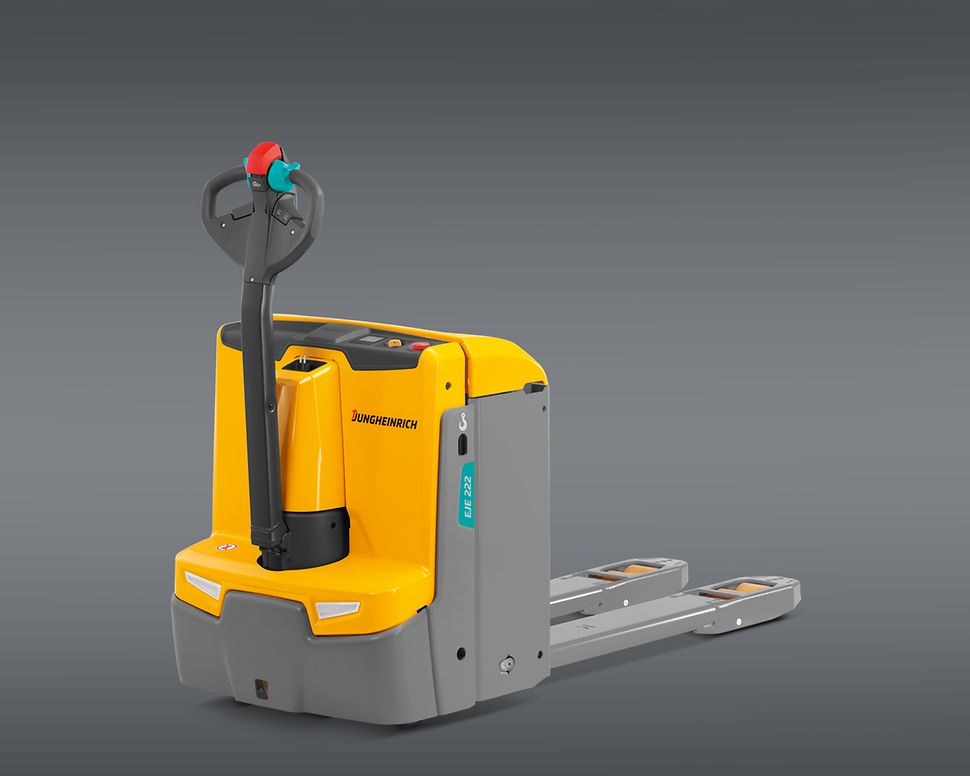 Produktbillede af gul elektrisk palleløfter EJE 220_225_230_235 fra Jungheinrich 