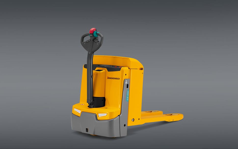 Produktbillede af gul elektrisk palleløfter EJE 220r_225r fra Jungheinrich