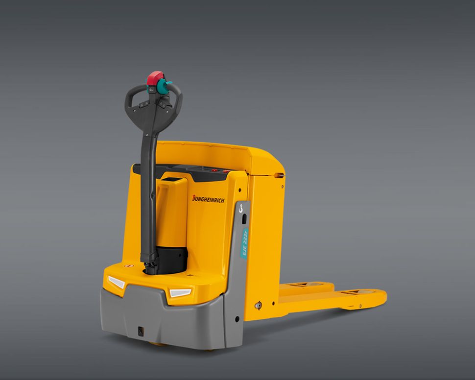 Produktbillede af gul elektrisk palleløfter EJE 220r_225r fra Jungheinrich