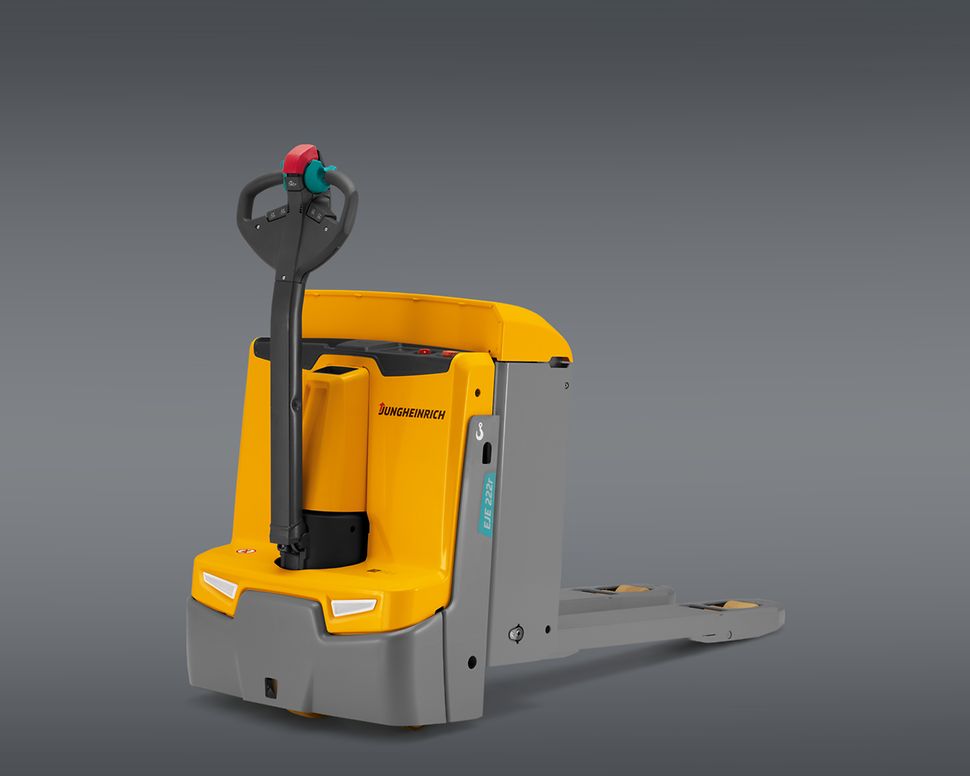 Produktbillede af gul elektrisk palleløfter EJE 220r_225r fra Jungheinrich