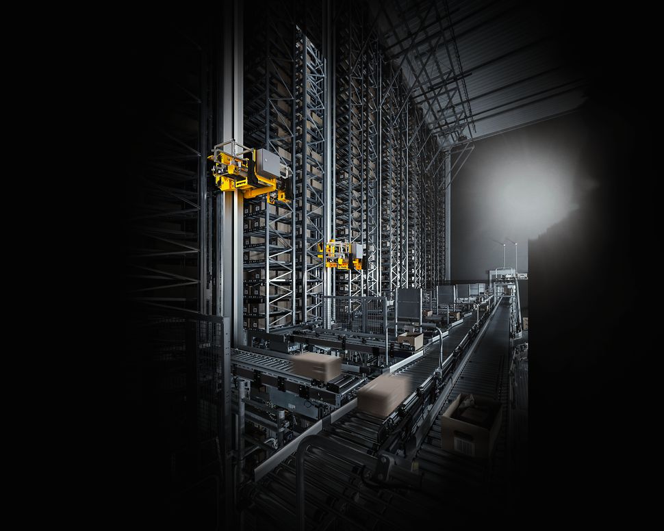 magazzini miniload storage system - robot miniload