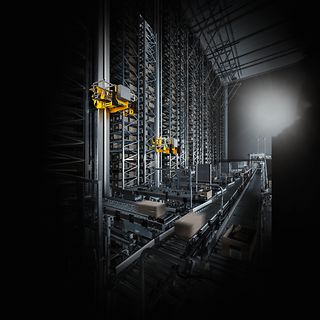 magazzini miniload storage system - robot miniload