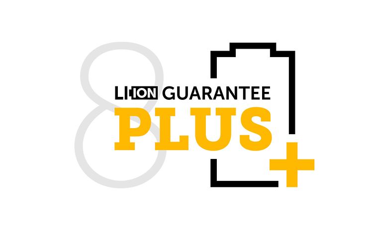 Opptil 8 års ytelse på våre litiumbatterier