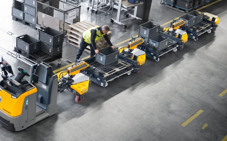 Stapler Routenzug Hauff Technik