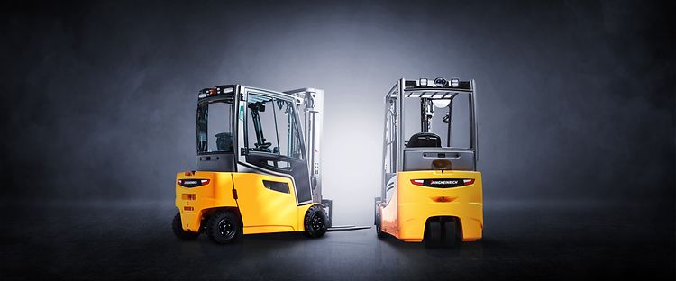 Żółte wózki widłowe elektryczne – jungheinrich.pl