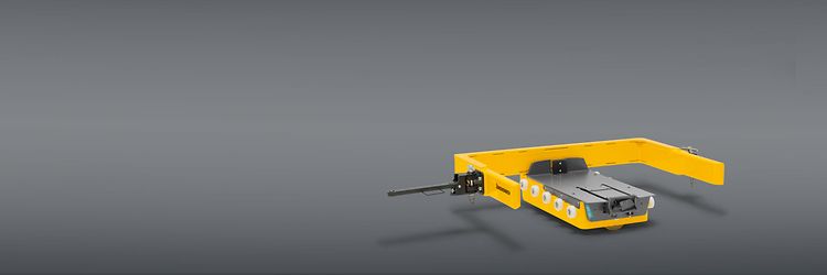 Żółta platforma do zestawu transportowego – jungheinrich.pl