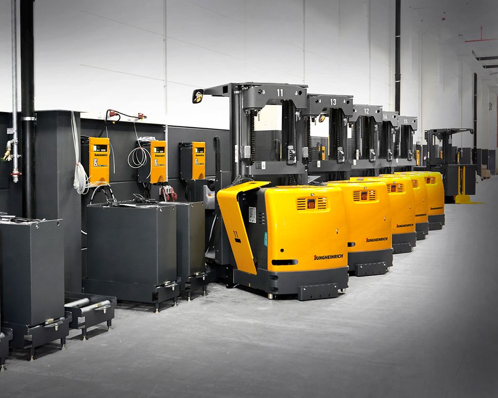 Обслуживание батарей и зарядных устройств | Jungheinrich