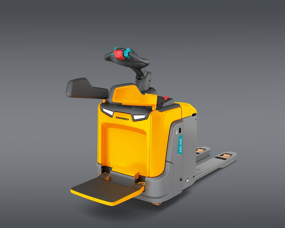 Gul Jungheinrich Låglyftare/ledtruck med åkplattform ERE 120/125/225/230