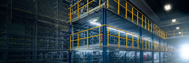 Entresol med två entresolplan från Jungheinrich