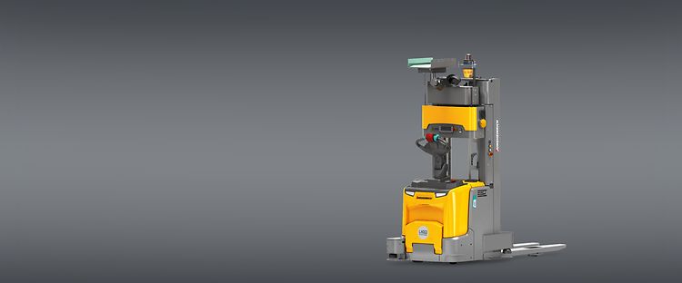 Gul Jungheinrich automatiserad staplare (AGV) ERC 213a/217a