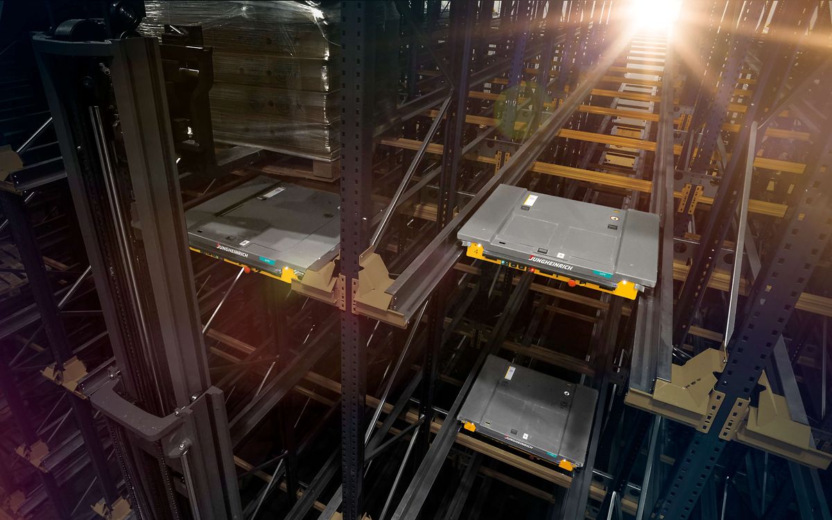 ระบบจัดเก็บพาเลทชัทเทิล l Shuttle compact storage system (UPC)