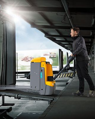 รถลากพาเลทไฟฟ้าแบบเดินตาม