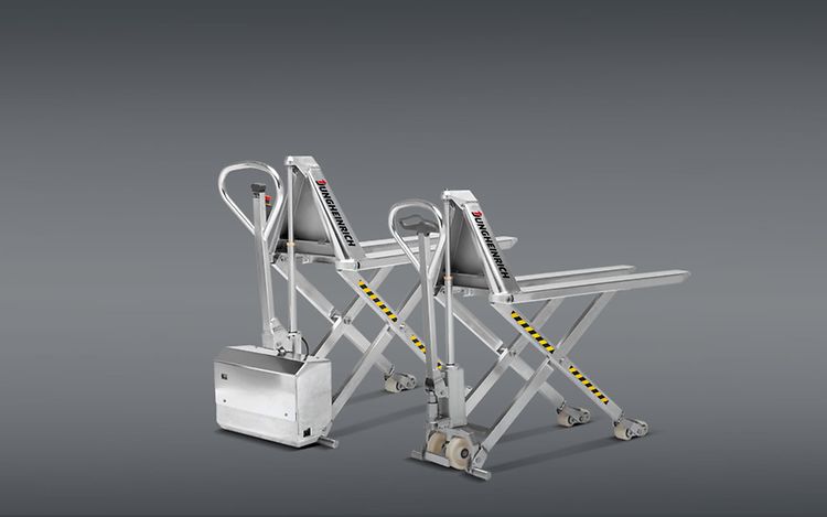 Galvanised steel hand pallet truck