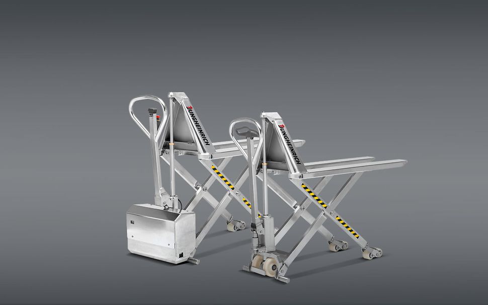 Galvanised steel hand pallet truck