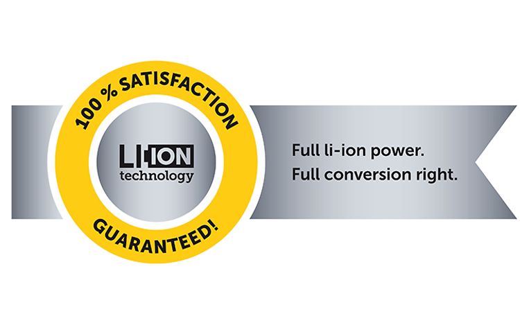 Li-Ionen Zufriedenheitsgarantie Neu