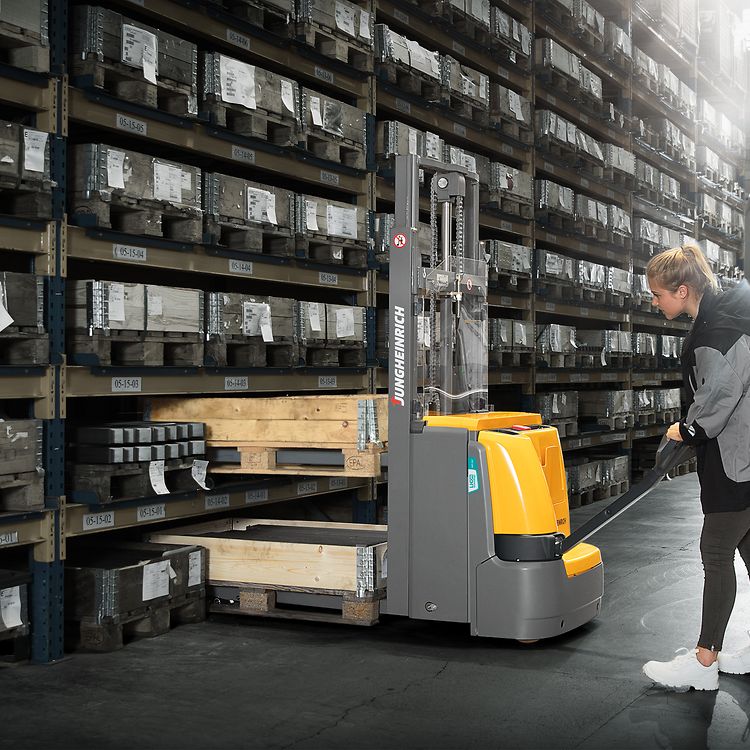 electric pedestrian controlled truck