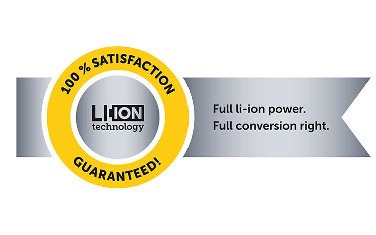 Li-Ionen Zufriedenheitsgarantie Neu
