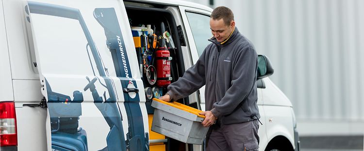 wat te doen bij een accu brand Jungheinrich