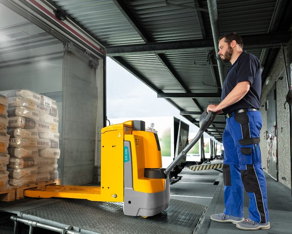 Elektrische pompwagen meeloop