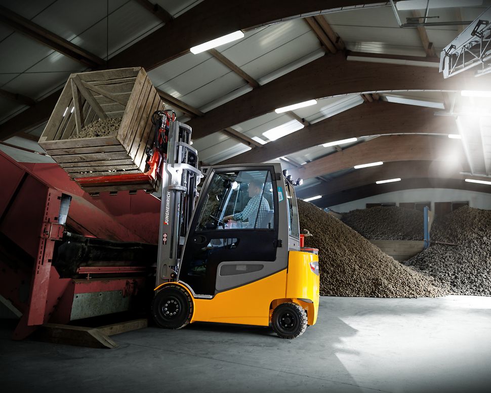 Boerenbusiness EFG elektrische heftruck