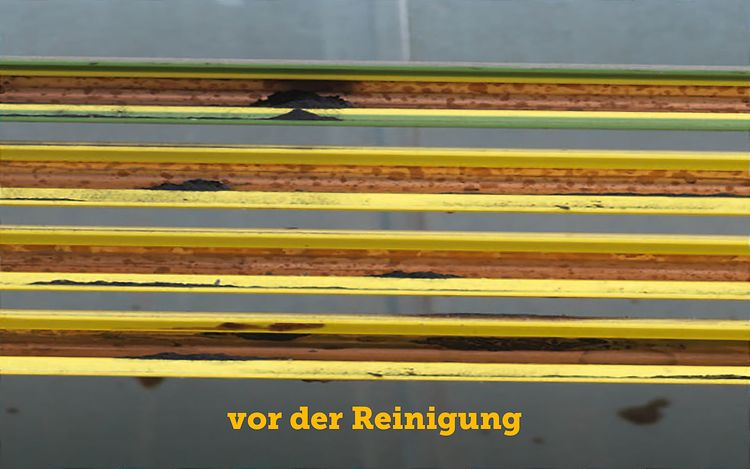 picture stromschienenreinigung vor reinigung