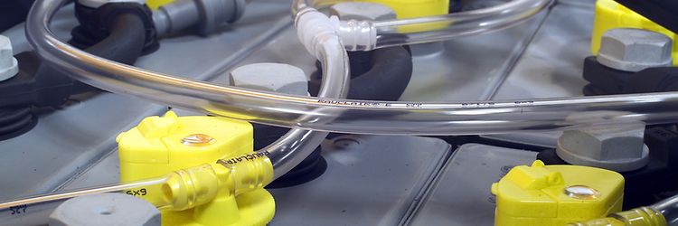 Loodzuur batterijen opslaan