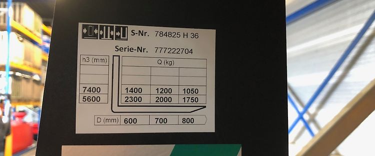 lastdiagram heftruck Jungheinrich