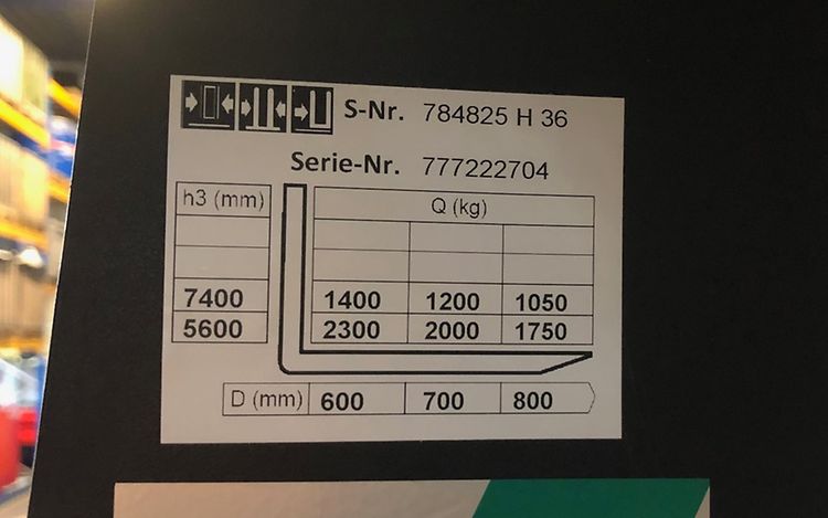 lastdiagram heftruck Jungheinrich