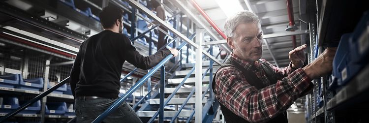 Kleinteilelager SEA Landingpage Regale