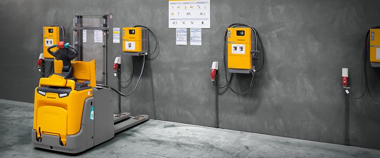 Acculaadstation inrichten Jungheinrich