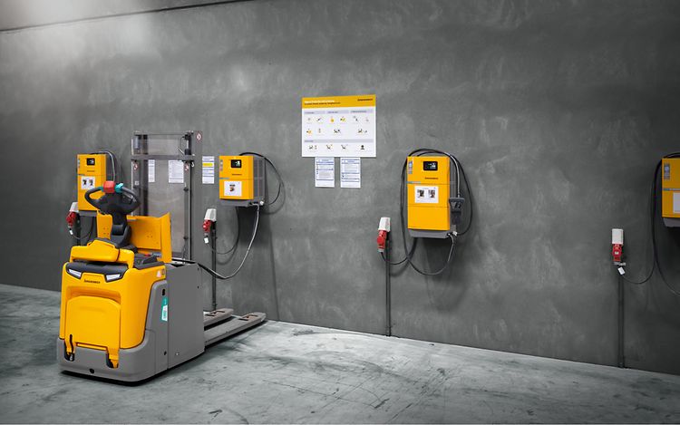 Acculaadstation inrichten Jungheinrich