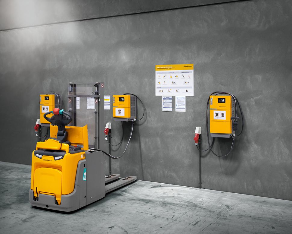 Acculaadstation inrichten Jungheinrich
